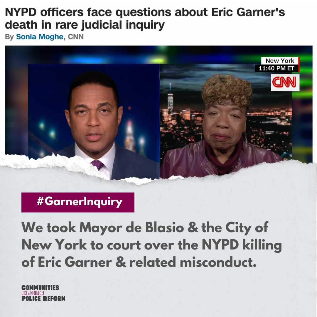 Vandt sammenholdt Tænke Justice for Eric Garner | Communities United for Police Reform