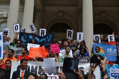 #Override4Justice Rally Photo Courtesy Center for Popular Democracy Communities Rally #Override4Justice Before City Council Vote