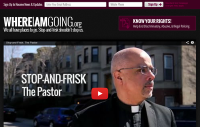Screenshot of WhereIAmGoing Video Campaign Launch Page