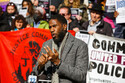 [photo caption] New York City Public Advocate Jumaane Williams speaks at a rally on the steps of City Hall on Wednesday, Feb. 8, 2023. Advocates, elected officials and families affected by police violence called for passage of NYPD transparency and accountability legislation in the City Council. Photo by Paul Frangipane